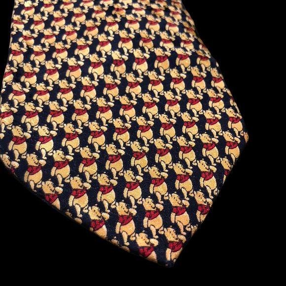 Disney’s Winnie the Pooh Silk Necktie, Collectible Tie, Statement Tie, Men’s Tie - Picture 7 of 12